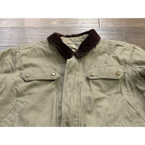 Duluth Mens Beige Fire Hose Iron Range Field Coat Heavy Duty Warm Size XL $159 - Picture 5 of 9